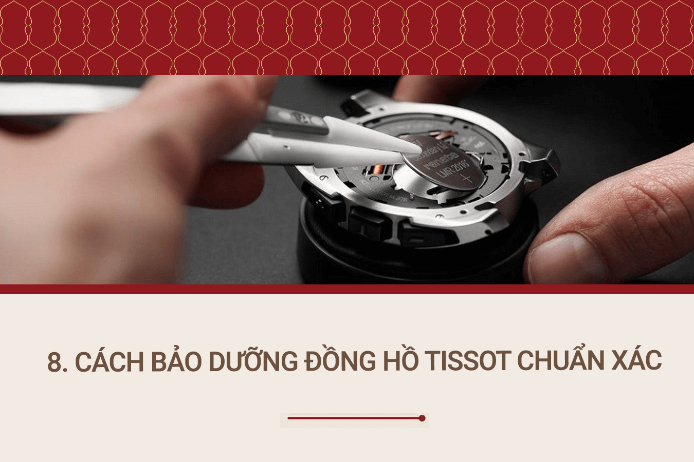 Cách bảo dưỡng đồng hồ Tissot chuẩn xác